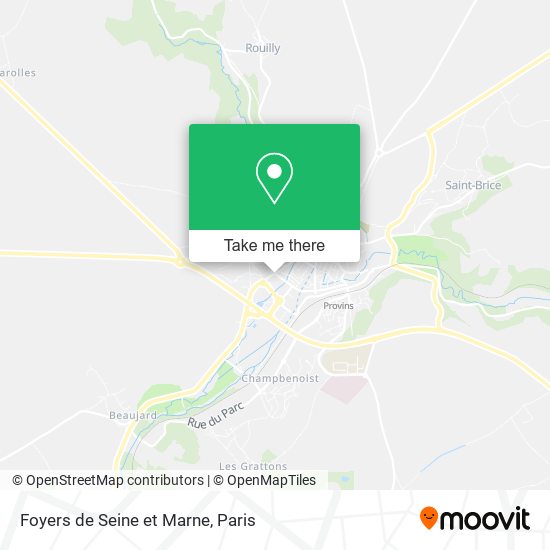 Mapa Foyers de Seine et Marne