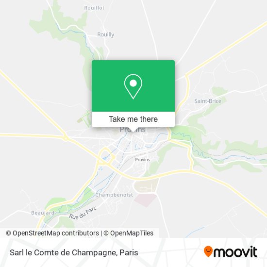 Mapa Sarl le Comte de Champagne