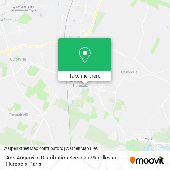 Mapa Ads Angerville Distribution Services Marolles en Hurepoix