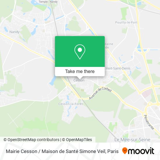 Mairie Cesson / Maison de Santé Simone Veil map