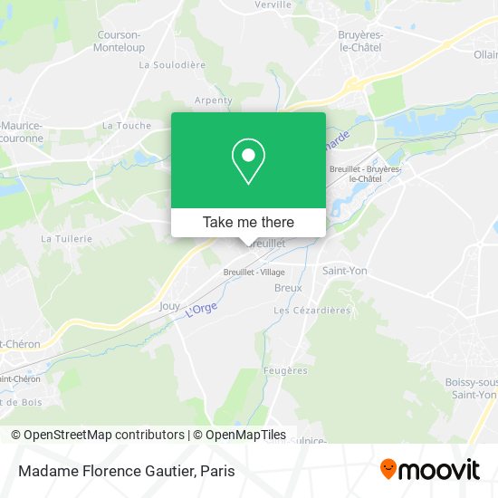 Mapa Madame Florence Gautier
