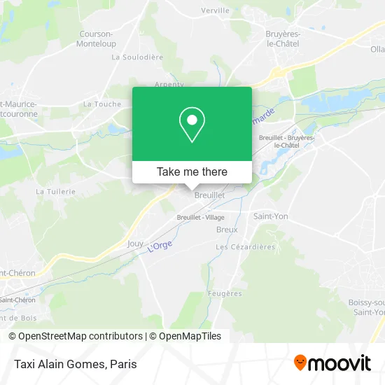 Taxi Alain Gomes map