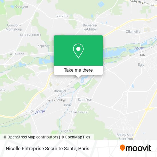 Nicolle Entreprise Securite Sante map