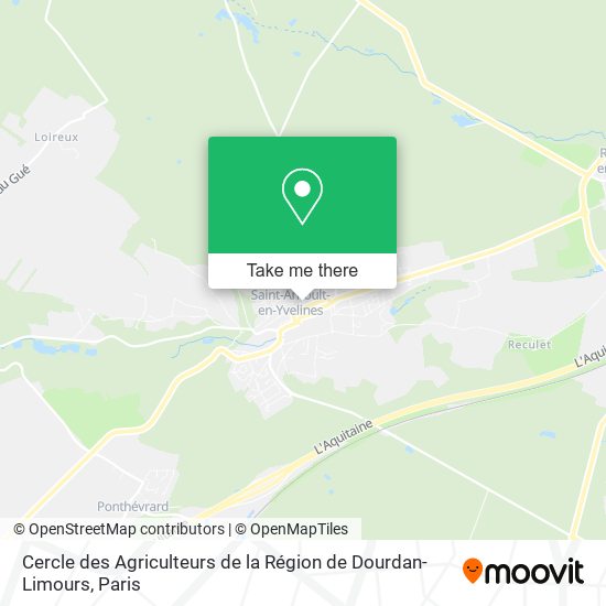 Mapa Cercle des Agriculteurs de la Région de Dourdan-Limours