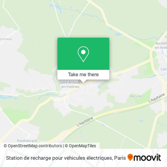 Mapa Station de recharge pour véhicules électriques