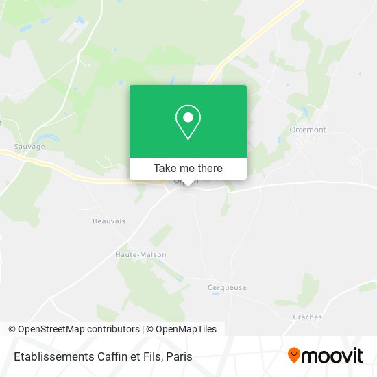 Mapa Etablissements Caffin et Fils