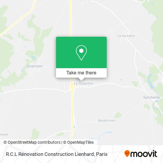 R.C.L Rénovation Construction Lienhard map