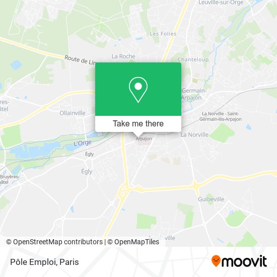 Pôle Emploi map