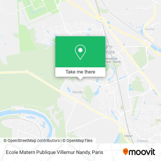 Mapa Ecole Matern Publique Villemur Nandy