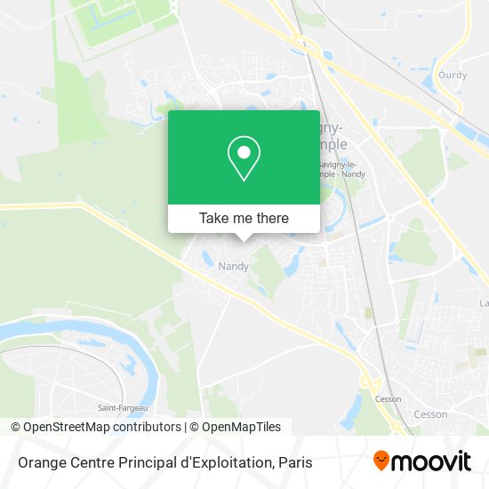 Orange Centre Principal d'Exploitation map