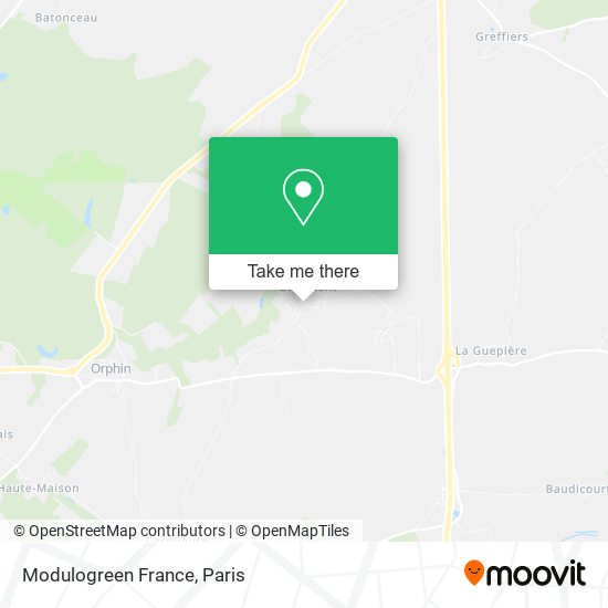 Mapa Modulogreen France