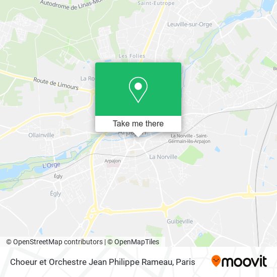 Choeur et Orchestre Jean Philippe Rameau map