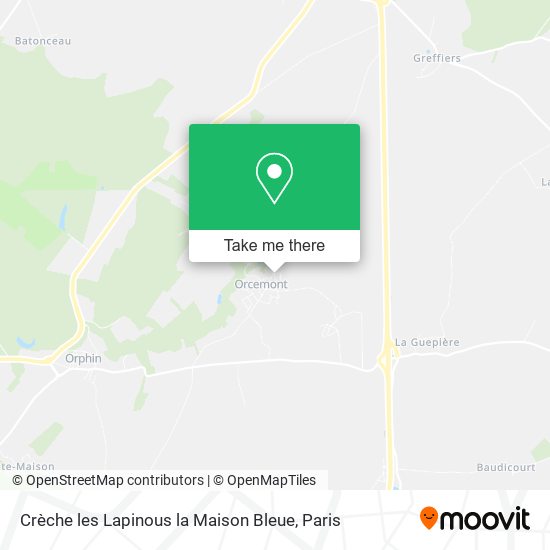 Crèche les Lapinous la Maison Bleue map