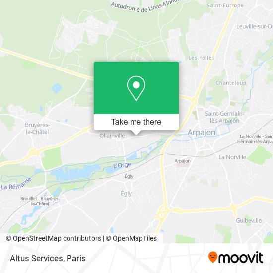 Altus Services map