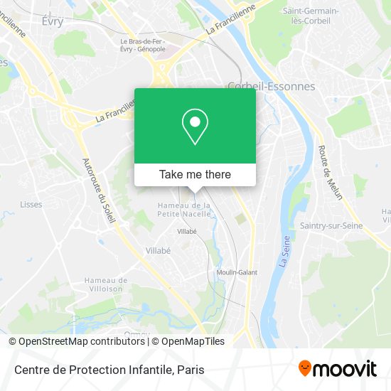 Mapa Centre de Protection Infantile