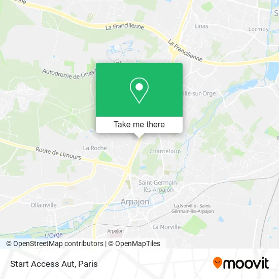 Start Access Aut map