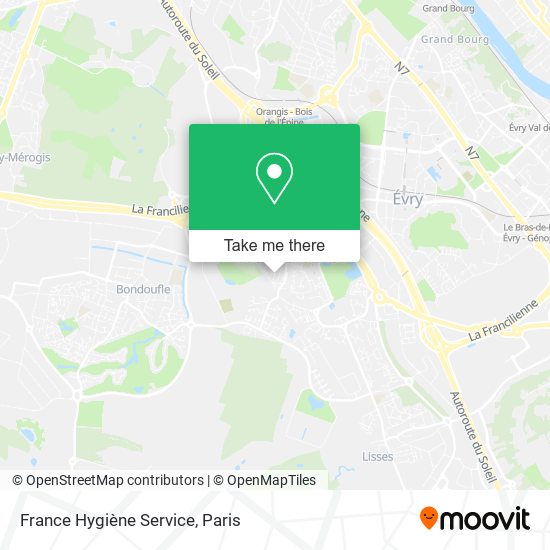 France Hygiène Service map