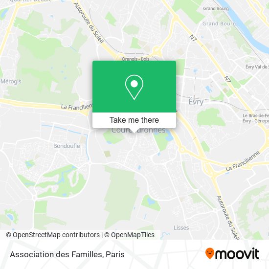 Association des Familles map
