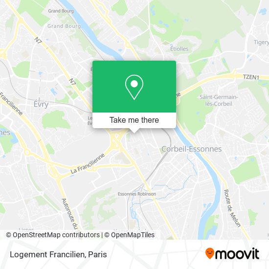 Logement Francilien map