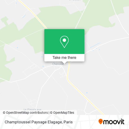 Mapa Champtoussel Paysage Elagage