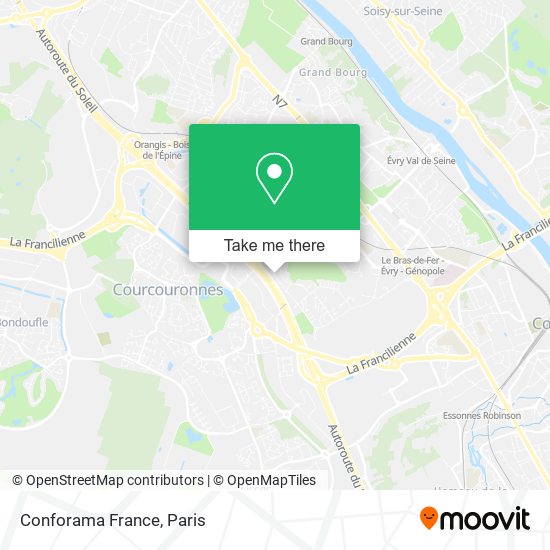 Conforama France map