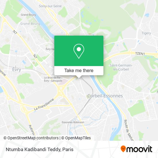 Ntumba Kadibandi Teddy map