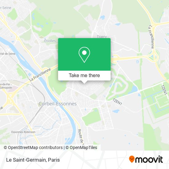 Mapa Le Saint-Germain