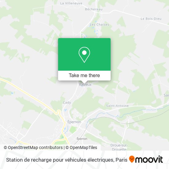 Station de recharge pour véhicules électriques map