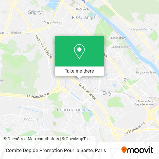 Comite Dep de Promotion Pour la Sante map