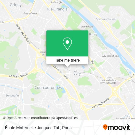 Mapa École Maternelle Jacques Tati