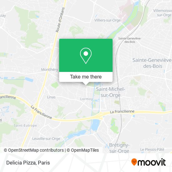 Delicia Pizza map