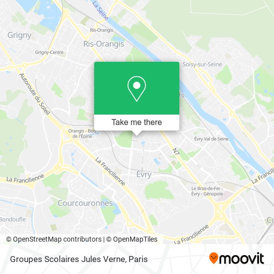 Groupes Scolaires Jules Verne map