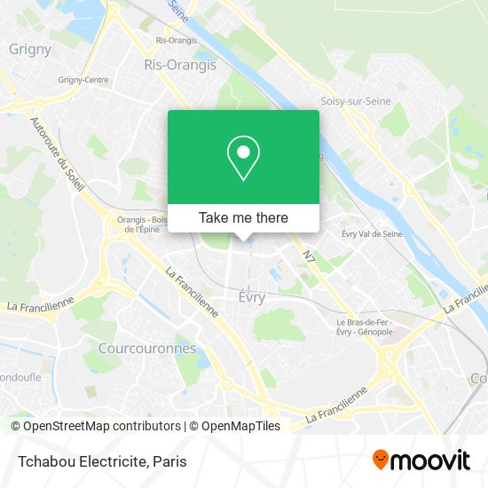 Tchabou Electricite map