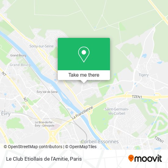 Le Club Etiollais de l'Amitie map