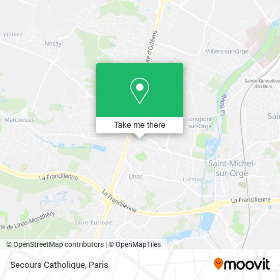 Secours Catholique map