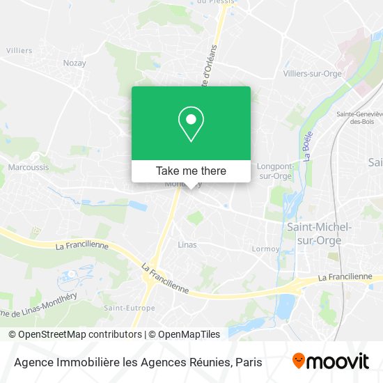 Agence Immobilière les Agences Réunies map