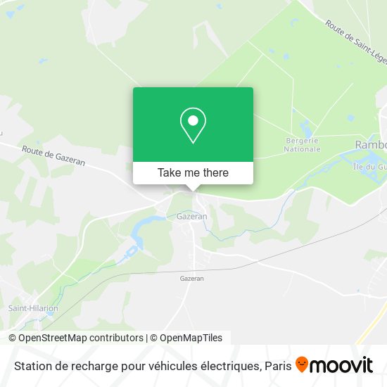 Mapa Station de recharge pour véhicules électriques