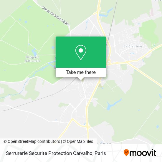 Serrurerie Securite Protection Carvalho map