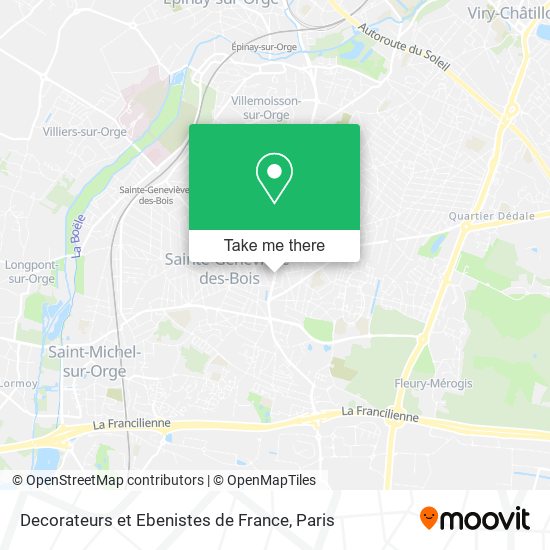 Decorateurs et Ebenistes de France map