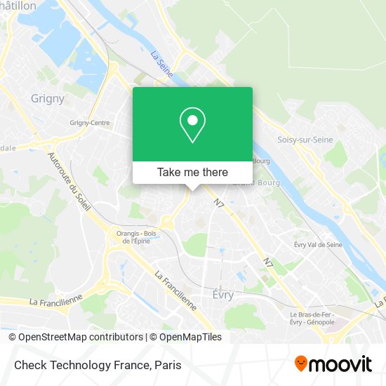 Mapa Check Technology France