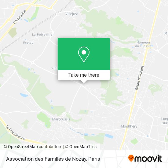 Association des Familles de Nozay map