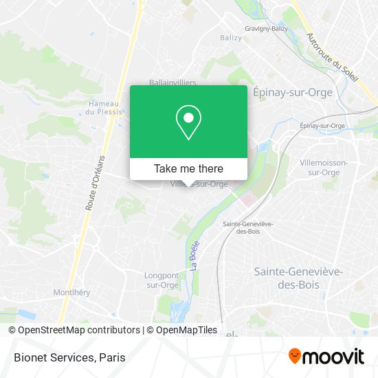 Bionet Services map