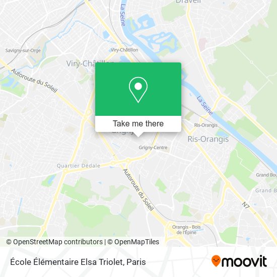 Mapa École Élémentaire Elsa Triolet