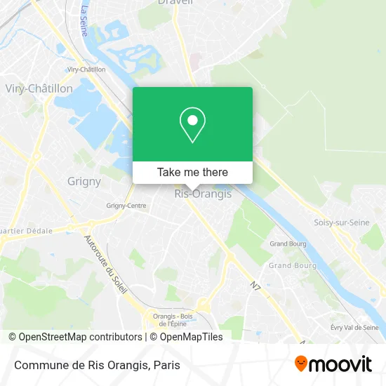 Commune de Ris Orangis map