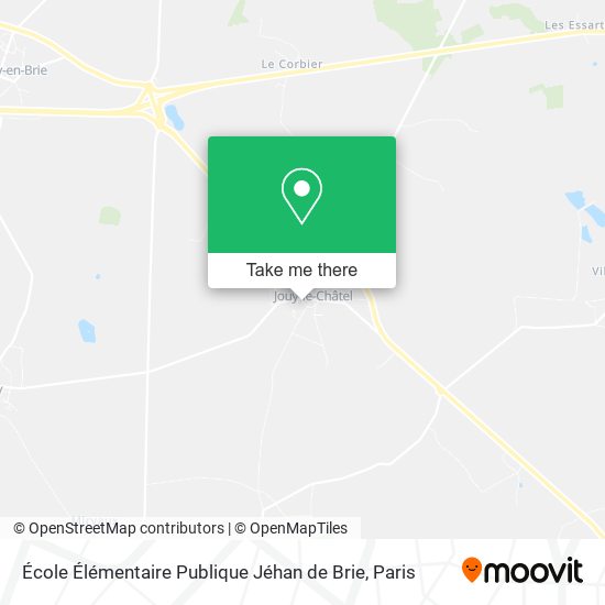 Mapa École Élémentaire Publique Jéhan de Brie