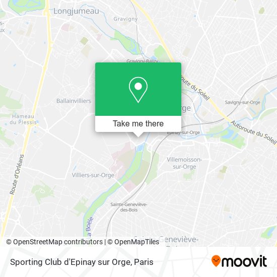 Sporting Club d'Epinay sur Orge map