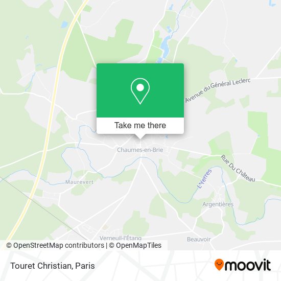 Touret Christian map