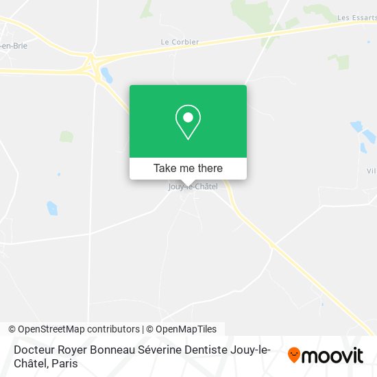 Docteur Royer Bonneau Séverine Dentiste Jouy-le-Châtel map