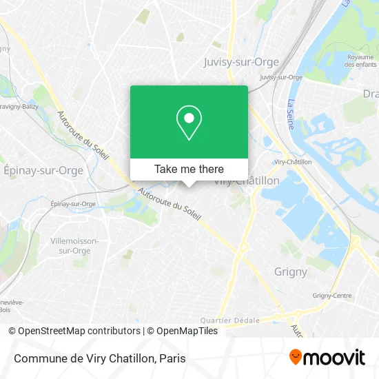 Commune de Viry Chatillon map