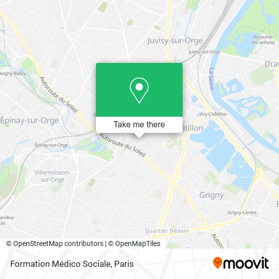 Formation Médico Sociale map
